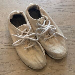 allbirds Natural Cream Merino Wool Lace-Up Sneakers